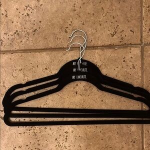 My Favorite Black Velvet Hangers 3 Pack